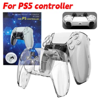 For PS5 DualSense Controller Clear PC Cover Ultra Slim Transparent Protector Case for Sony Playstation5 Gamepad Game Accessories