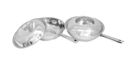 WAJAN STAINLESS TEBAL DENGAN TUTUP WAJAN UKURAN 34CM