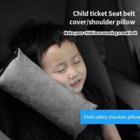 Car Childrens Shoulder Protective Plush Safety Belt Pillow For Dacia Jogger Porsche Macan Anime Car Accessories