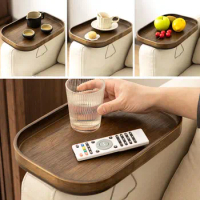 Storage Holders Sofa Armrest Clip-On Table Tray Foldable Couch Arm Tray Sofa Tables TV Table Side Tables For Eating And Drinking