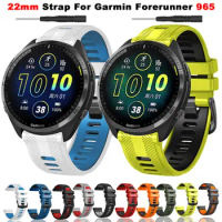 22mm Watchband For Garmin Forerunner 965 Watch Strap Silicone Bracelet Forerunner 945 935 745 Wristbands Replacement Correa Belt