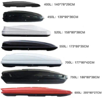 New Arrival ABS Car Roof Storage Box 300-750L Car Roof Top Cargo Boxes Universal Car Roof Luggage Box