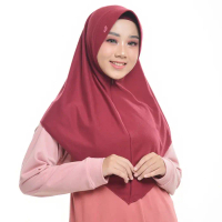 Bani Batuta - Kerudung Sekolah Jilbab Instan Rabbani Camaro - Merah Ati, S
