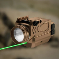 1000 Lumen Tactical Flashlight for Gun Green Laser Sight for Airsoft Pistol Gun Led Light Picatinny Laser for Glock 19 Accessory