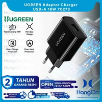 UGREEN 70273 / 10133 Adaptor Kepala Charger USB-A 18W Charge iPhone Android PD Fast Charging 18 Watt