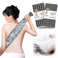 Yiclick 2 Pack Exfoliating Washcloth Towel - Body Scrubber Exfoliator Loofah Sponge Korean & Japanse