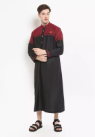 ZAYIDAN Zayidan Gamis Jubah Muslim Pria Abdad - HITAM