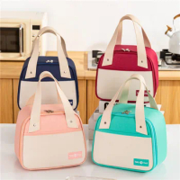 Cute Portable Thermal Lunch Box Bag for Women Kids Food Storage Tote Travel Picnic Meal Pouch Insulated Cooler Bento Bags