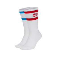 Nike 襪子 Heritage Crew Socks 紅 藍 白 男女款 長襪 運動襪 兩雙入 SK0205-902