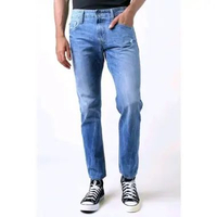 Bombboogie Celana Jeans Pria Slim Fit Series Light Blue 43SF6B3LL 27