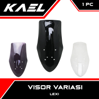 Visor Variasi Lexi Hitam Riben Bening Windshield Winsil Tinggi Panjang