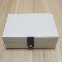 楓林宜居 包裝盒飾品便攜皮革首飾盒皮質小巧多層耳釘項鏈收納盒包大容量