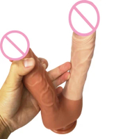 Double Silicone Dildo Super Huge Dildo Realistic Big Dildo Suction Cup Vagina Masturbator Anal Dildo for Lesbian Sex Toys
