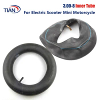 Butyl Camera 3.00-8 Inner Tube 13"x3" Inner Tyre for Gas and Electric Scooters Warehouse Vehicles Mini Motorcycle