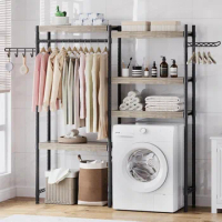 GAOMON Over The Washer and Dryer Storage Shelf, Laundry Room Organization Racks, Bathroom Space Saver Shelf