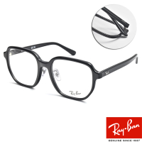 【RayBan 雷朋】大方框光學眼鏡 成毅同款(黑#RB5424D 2000-54mm)