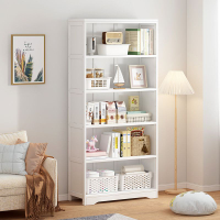 書架簡易兒童書櫃落地多層靠墻置物收納架臥室書房非實木特價清倉