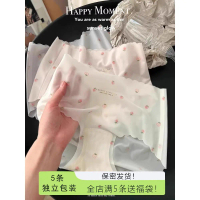 2026 Summer Ice Silk Thin Mask Women's Underwear Breathable Seamless Strawberry Quick-Dry Girl Stude