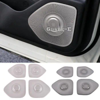 For Nissan X-trail Xtrail Rogue 2021 2022 2023 Stainless Steel Door Audio Speaker Cover Loudspeaker Tweeter Stickers Accessories
