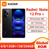 Global Rom Xiaomi Redmi Note 12 Pro+ NFC 120WHyper Charge 5000mAh 200MP Triple Rear 6.67''OLED Flexible DotDisplay 5G Smartphone