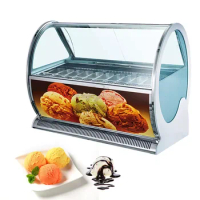 gelato freezer case chest freezer commercial Italian Design Popsicle Gelato Ice Cream Freezer Showcase 110V 220V 12/16/20 pans