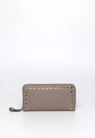 Valentino Valentino Rockstud Grainy Calfskin Zippered 銀包