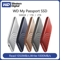 Western Digital WD 1TB NVMe External Portable Solid State Drive 500GB My Passport SSD Type-C USB3.2 encrypted mobile hard drive