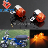Motorcycle Amber Bulb Turn Signal Light Blinkers Flashers For Honda Dax Z50 ST50 ST70 CT70 ST CT 50 70 Turn Indicators Lamp