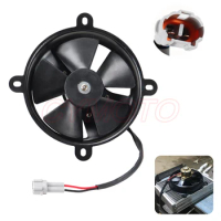Universal Motorcycle Cooling Fan Radiator DC Cooler Power Fan Fit For 200-250cc Water-cooled Engine ATV Quad Go-kart Motocross