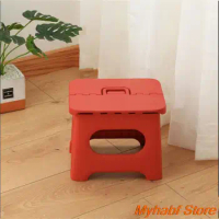 Portable Plastic Folding Stool for Kids Outdoor Hiking Fishing Foldable Stool Chair Children's Stool Stepstool with Handle