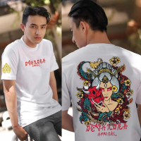 Kaos Distro Keren DVandra / Baju Kaos Distro Pria Santai Putih Putih Putih Putih