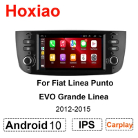 Car Android 8.1 For Fiat Linea Punto EVO Grande Linea 2012 2013 2014 2015 Auto Radio Stereo GPS Navigation Multimedia Player
