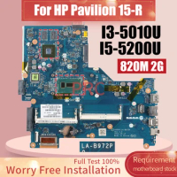 For HP Pavilion 15-R Laptop Motherboard LA-B972P I3-5010U I5-5200U 820M 2G 801860-501 790668-501 790669-501 Notebook Mainboard