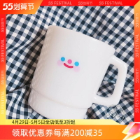 韓國RICO網紅TRF設計萌物馬克杯環保耐高溫茶水杯子塑料390ml微波
