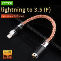 YYTCG Type-C To 2.5/3.5/4.4mm Jack Adapter Male to Female Connector Adapter Earphone Jack Wire for Lightning Adapter Accessories