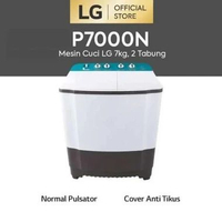 LG Mesin Cuci 2 Tabung P7000N Semi Auto Washer 7Kg P7000N - Khusus jabotabek