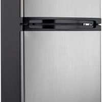 Danby Designer DCR031B1BSLDD 3.1 Cu.Ft. Compact Refrigerator with Freezer, E-Star Rated Mini Fridge for Bedroom
