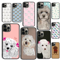 Autumu Poodle Dog Cartoon Phone Case Cover for iPhone 15 12 mini X XS XR 11 13 14 Pro Max SE 2020 Apple 6S 7 8 Plus Coque
