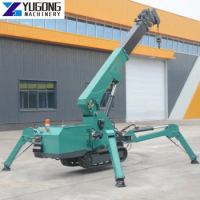 YG Hydraulic Crane Spider Crane 3T Portable Hydraulic Mobile Spider Mobile Lifting Proportional Electric Remote Spider Crane
