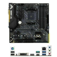 AMD B450 TUF GAMING B450M-PLUS II motherboard Used original Socket AM4 DDR4 128GB USB2.0 USB3.0 M.2 NVME SATA3 Desktop Mainboard