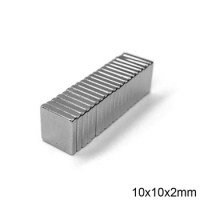 20/50/100/200pcs F 10x10x2 mm N35 Strong Square NdFeB Rare Earth Magnet 10*10*2 mm Neodymium Magnets 10mm x 10mm x 2mm