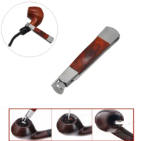 3 in 1 Multifunction Red Wood Smoking Pipe Cleaning Tool Stainless Steel Smok Pipe Cleaner Accessories