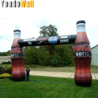 Inflatable Coca -Cola Arched Beverage Bottle Place In Business Activities