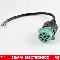 SAE J1939 Male Deutsch Connector heavy duty truck cable plug,Deutsch 9 pin plug with 30cm cable for Cummins BMW,OBD2 etc.
