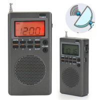AM FM Portable Radio Mini Pocket FM AM Radio Backlight HD Display Screen Outdoor Emergency Radio Alarm Clock Sleep Timer