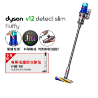 【dyson 戴森】V12 Detect Slim Fluffy SV34 強勁輕量智慧無線吸塵器 光學偵測(2022全新升級HEPA過濾)
