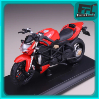 FTS Diecast Miniatur Motor Maisto Ducati Mod StreetFighter S Skala 1:18 Diecast Mainan Koleksi