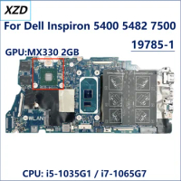 19785-1 Mainboard For Dell Inspiron 5400 5482 7500 Laptop Motherboard Noetbook CPU i5-1035G1 i7-1065G7 GPU MX330 2G 100% TEST OK