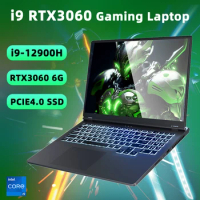 2024 Fashion Gaming Laptop Intel i9 12900H i7-12700H NVIDIA GeForce RTX 3060 GDDR6 6GB GPU 16" FHD IPS Display RGB Keyboard
