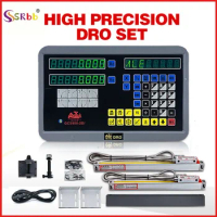 2 AXIS CNC Milling Machine For Lathe DRO Set Digital Readout With Scale Turning Tools Tester Wood Pr